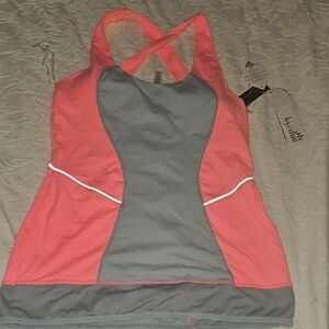 Women's Coral and Gray Active Tank Top